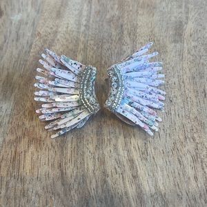 Mignonne Gavigan Mini Madelines Earrings in Blush Splatter